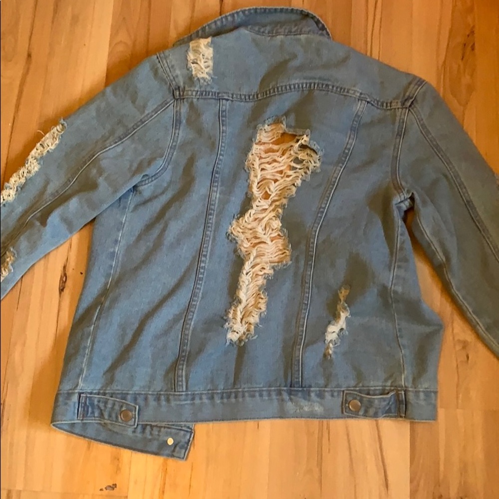 Distressed Denim Jacket - Picture 2 of 2